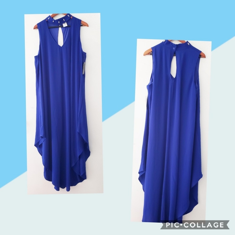 3x$30 ❤Choker Studded Hanky Royal Dress ❤